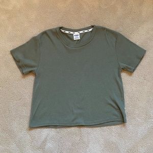Olive Ribbed Shirt